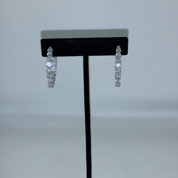 Neiman Marcus Jewelry - 4ct Inside-Out Zircon Hoops